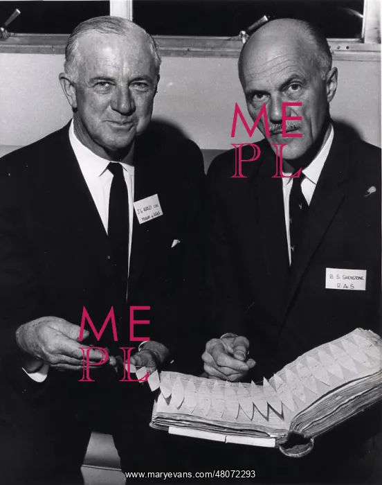 : J G Hurley CBE and Bs Shenstone : J G Hurley CBE and Bs Shenstone