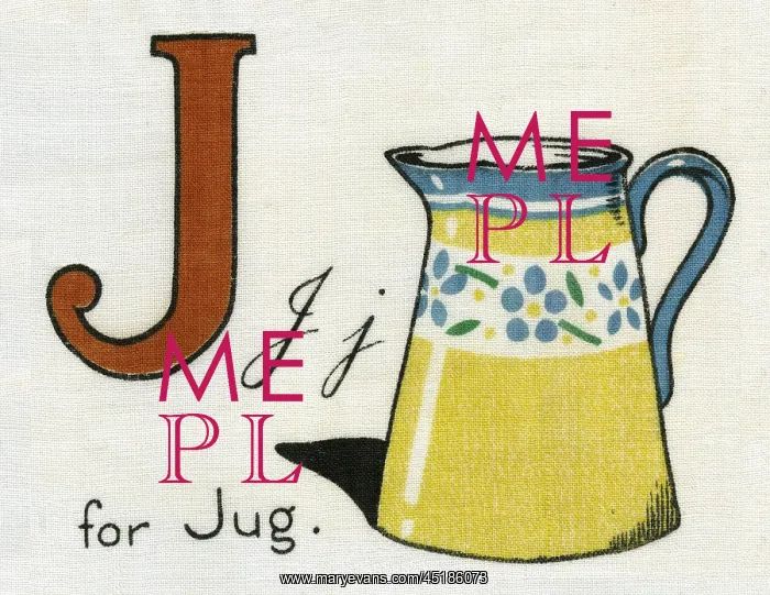  : J for Jug. From a Dean's Rag Book entitled Kiddiewiddies ABC