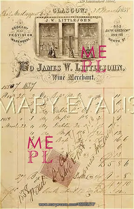 : J. LITTLEJOHN, WINE BILL : J. LITTLEJOHN, WINE BILL