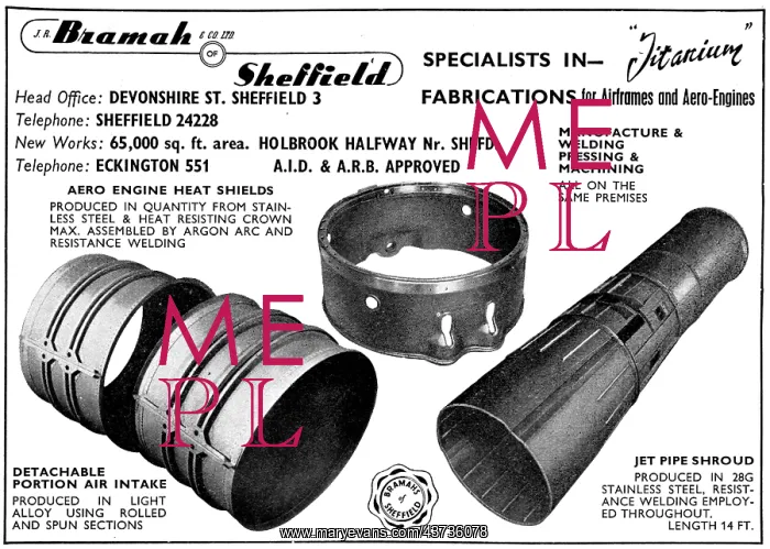 : J R Bramah Aircraft Fabrications : J R Bramah Aircraft Fabrications