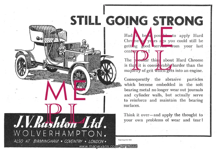  : J V Rushton Hard Chrome