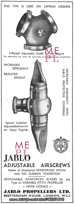 : Jablo Adjustable Airscrews : Jablo Adjustable Airscrews