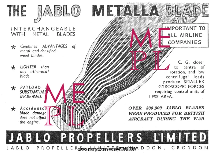 : Jablo METALLA Propeller Blade : Jablo METALLA Propeller Blade