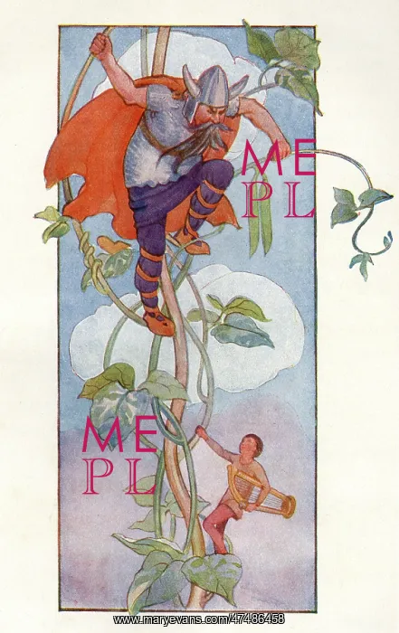 : Jack and The Bean Stalk by Margaret Tarrant : Jack and The Bean Stalk by Margaret Tarrant