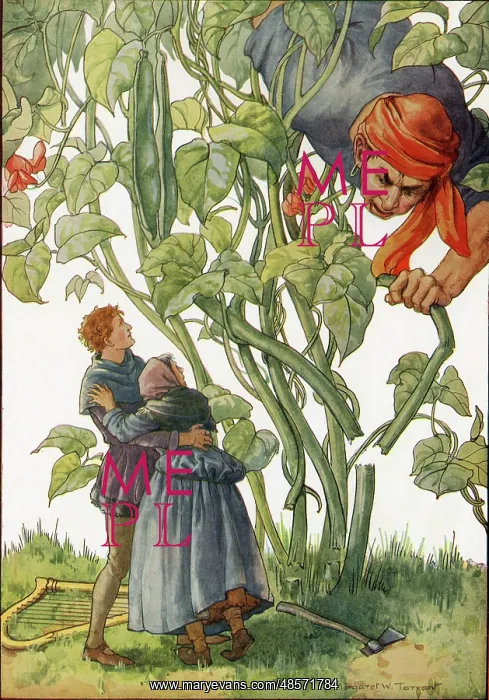 : Jack and The Beanstalk by Margaret Tarrant : Jack and The Beanstalk by Margaret Tarrant