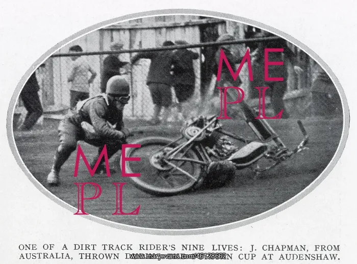 : Jack Chapman, dirt track speedway : Jack Chapman, dirt track speedway