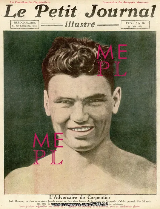 : JACK DEMPSEY, BOXER 1921 : JACK DEMPSEY, BOXER 1921