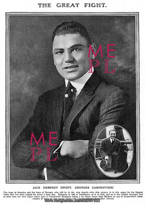 : Jack Dempsey versus Georges Carpentier : Jack Dempsey versus Georges Carpentier