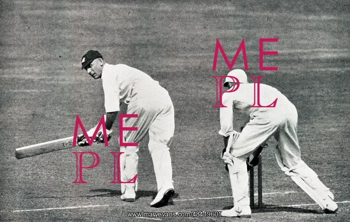 : Jack Hobbs sweeps ball to long leg : Jack Hobbs sweeps ball to long leg