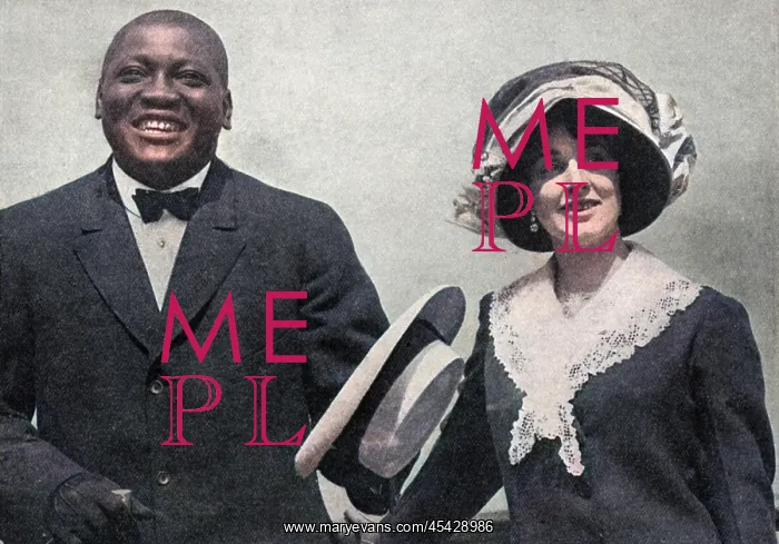 : Jack Johnson and his first wife : Jack Johnson and his first wife