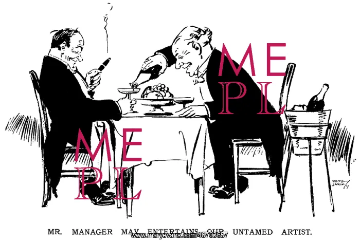 : Jack May & Tony Sarg at Murray's Club, 1914 : Jack May & Tony Sarg at Murray's Club, 1914