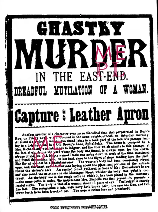 : Jack the Ripper, British criminal, special announcement : Jack the Ripper, British criminal, special announcement