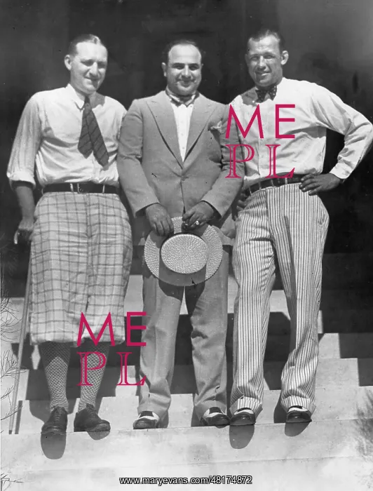 : Jack Sharkey, Al Capone, Bill Cunningham, 1930 : Jack Sharkey, Al Capone, Bill Cunningham, 1930