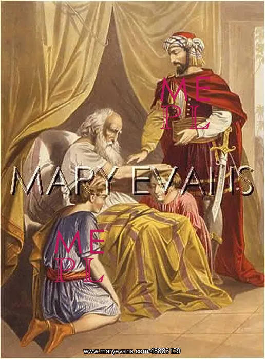 : JACOB BLESSES GRANDSONS : JACOB BLESSES GRANDSONS