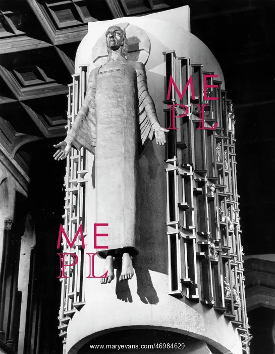 : Jacob Epstein's sculpture Christ in Majesty : Jacob Epstein's sculpture Christ in Majesty