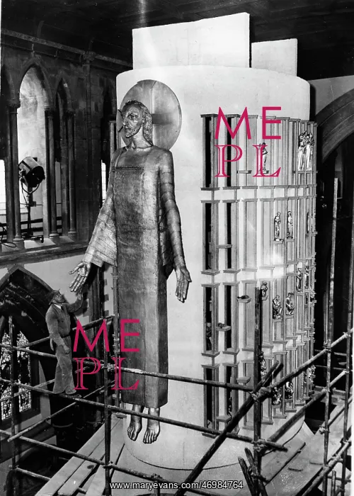: Jacob Epstein's sculpture Christ in Majesty : Jacob Epstein's sculpture Christ in Majesty