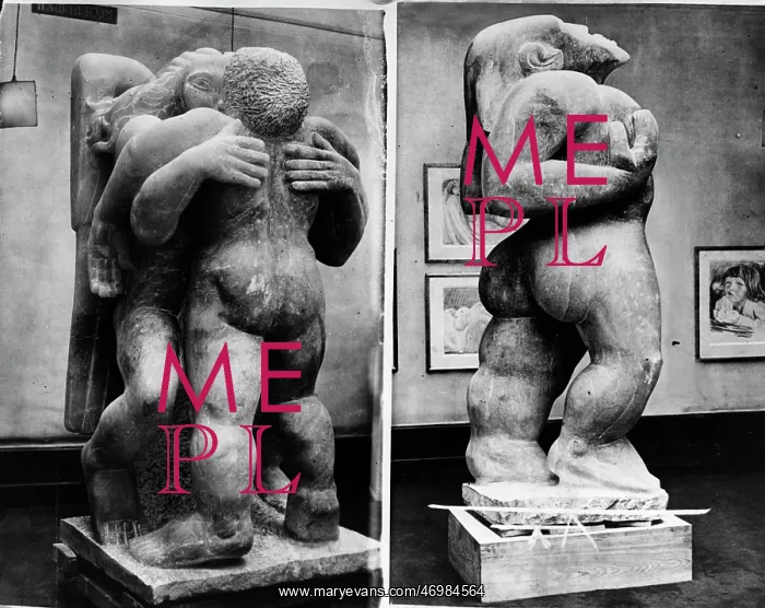 : Jacob Epstein's sculptures Jacob and The Angel and Adam : Jacob Epstein's sculptures Jacob and The Angel and Adam