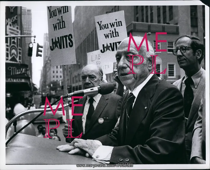 : Jacob Javits, Republican Senator, in New York elections : Jacob Javits, Republican Senator, in New York elections