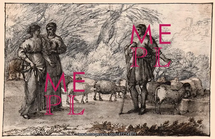 : Jacob, Rachel, and Leah, by Claude Lorrain : Jacob, Rachel, and Leah, by Claude Lorrain