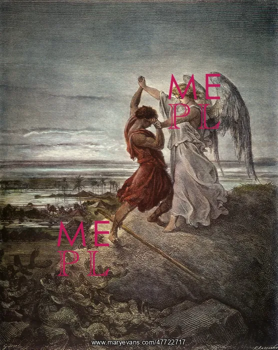  : Jacob Wrestling with the Angel, by Dore