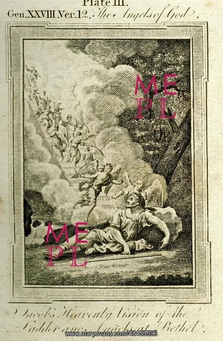 : Jacob's heavenly vision of the ladder and angels : Jacob's heavenly vision of the ladder and angels
