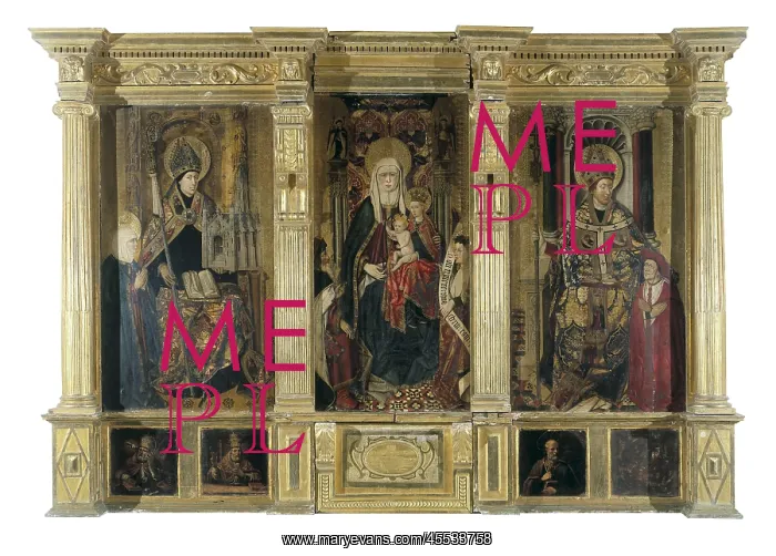 : JACOMART, Jaume Baco, called (1410-1461). Altarpiece : JACOMART, Jaume Baco, called (1410-1461). Altarpiece