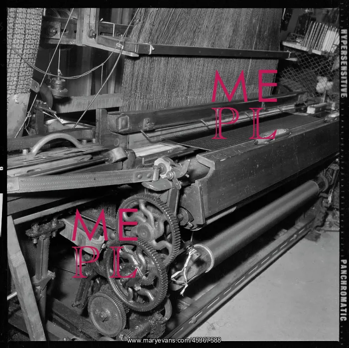 : A Jacquard loom : A Jacquard loom