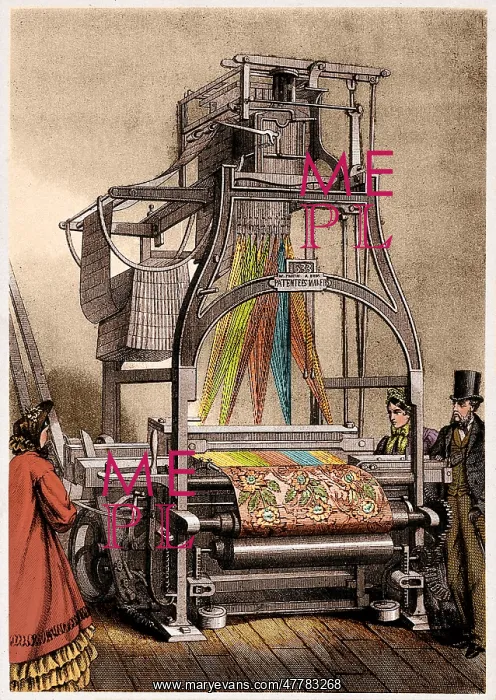 : Jacquard Loom for Weaving Textiles : Jacquard Loom for Weaving Textiles