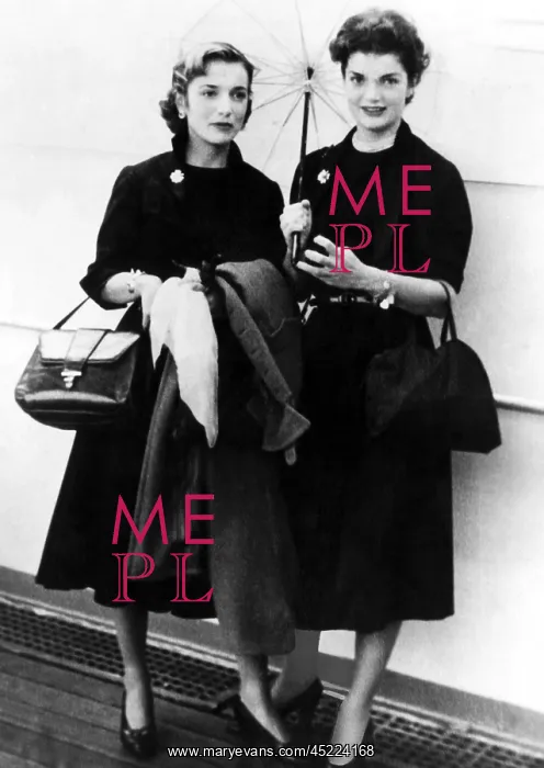 : Jacqueline Bouvier and sister Lee, ca. 1950s. ? : Jacqueline Bouvier and sister Lee, ca. 1950s. ?