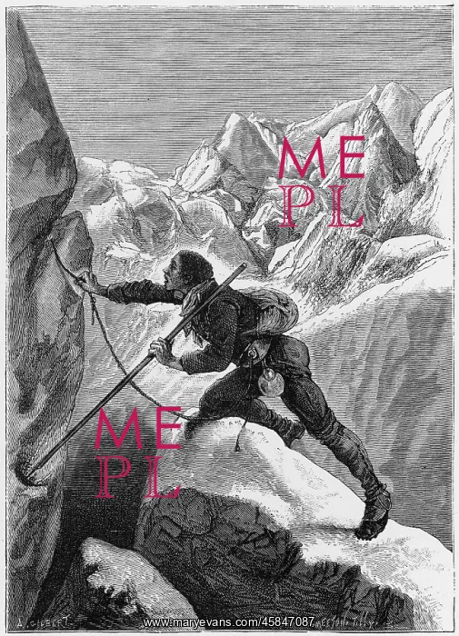 : Jacques Belmont climbing Mont Blanc : Jacques Belmont climbing Mont Blanc