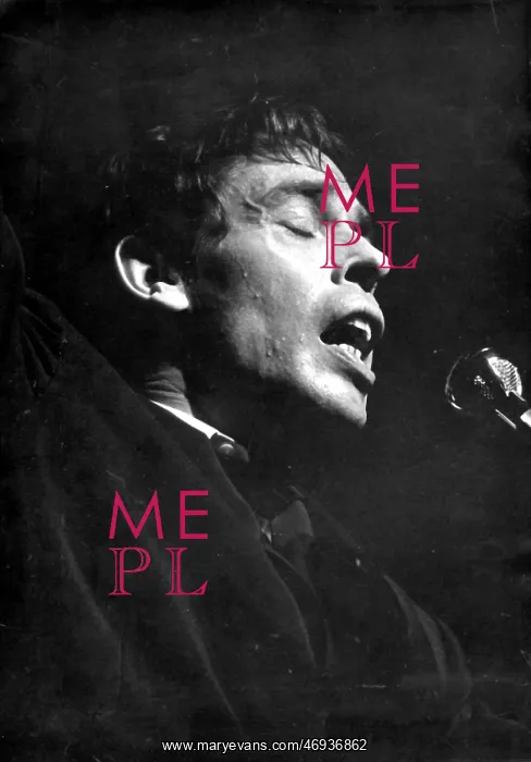 : Jacques Brel, Belgian singer songwriter, in Paris : Jacques Brel, Belgian singer songwriter, in Paris