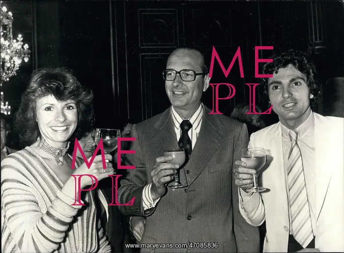 : Jacques Chirac, Ireen Sheer and Joel Prevost : Jacques Chirac, Ireen Sheer and Joel Prevost