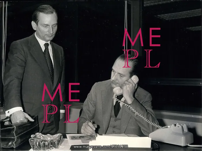 : Jacques Chirac and Jerome Monod : Jacques Chirac and Jerome Monod