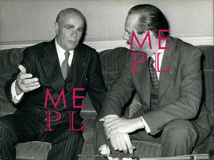 : Jacques Chirac and Konstantinos Karamanlis of Greece : Jacques Chirac and Konstantinos Karamanlis of Greece