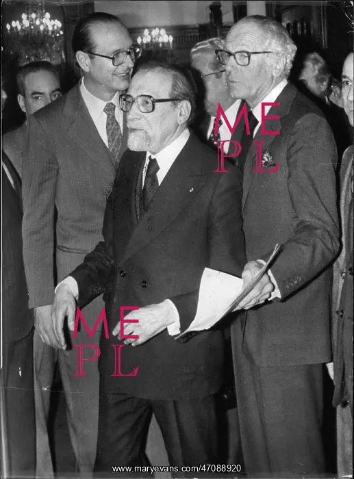 : Jacques Chirac, Rabbi Jacob Kaplan, Baron de Rothschild : Jacques Chirac, Rabbi Jacob Kaplan, Baron de Rothschild