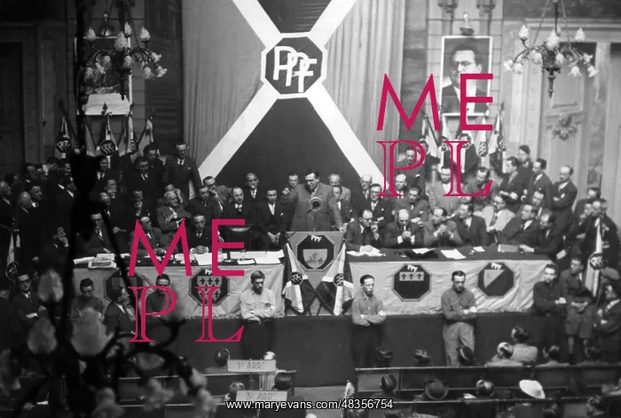 : Jacques Doriot at the conference of the PPF, 1941 : Jacques Doriot at the conference of the PPF, 1941
