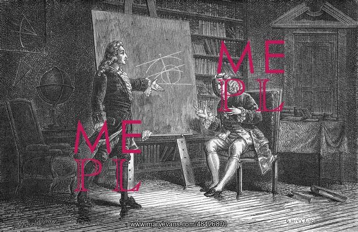 : Jacques and Jean Bernoulli working on geometrical : Jacques and Jean Bernoulli working on geometrical
