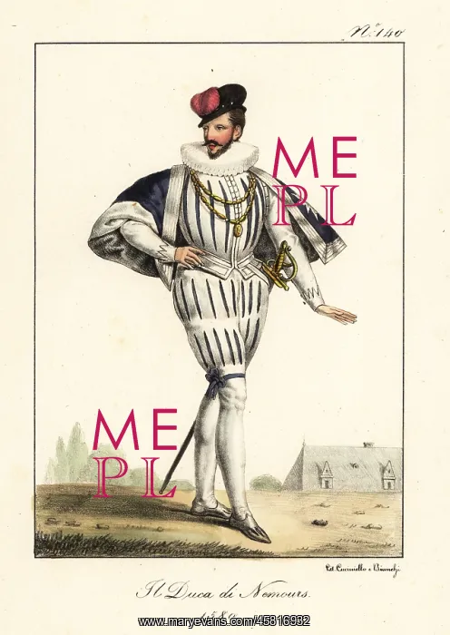 : Jacques of Savoy, 2nd Duke of Nemours, 1580 : Jacques of Savoy, 2nd Duke of Nemours, 1580