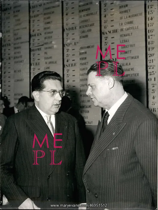 : Jacques Soustelle and Jacques Pelletier, French elections : Jacques Soustelle and Jacques Pelletier, French elections
