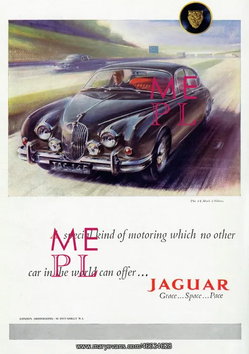 : Jaguar car advertisement : Jaguar car advertisement