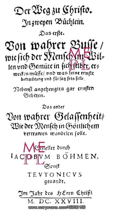 : Jakob Bohme : Jakob Bohme