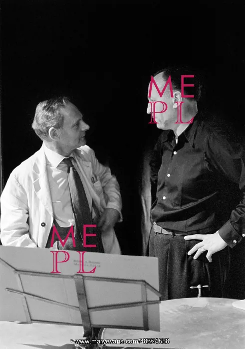 : James Blades with Paul Sacher : James Blades with Paul Sacher