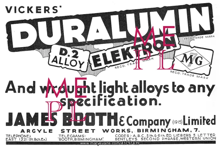 : James Booth - Elektron - Duralumin : James Booth - Elektron - Duralumin