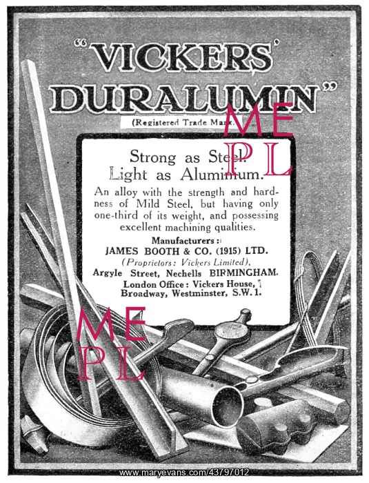 : James Booth - Vickers Duralumin : James Booth - Vickers Duralumin