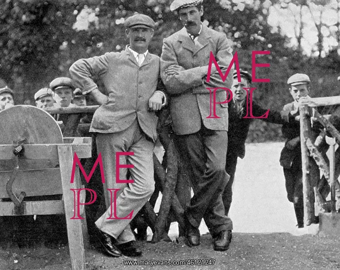 : James Braid with J H Taylor : James Braid with J H Taylor