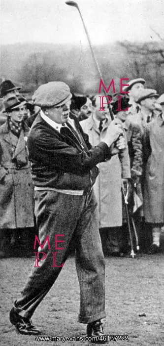 : James Braid playing at an exhibition match : James Braid playing at an exhibition match