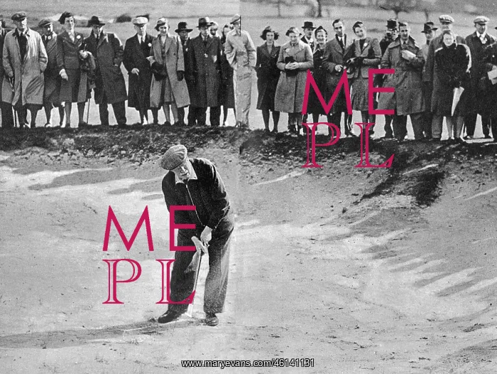 : James Braid playing at an exhibition match : James Braid playing at an exhibition match