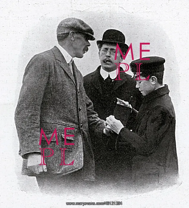 : James Braid signing an autograph : James Braid signing an autograph
