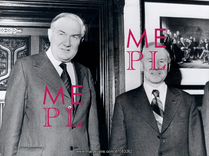 : James Callaghan and Boris Ponomarev of USSR : James Callaghan and Boris Ponomarev of USSR