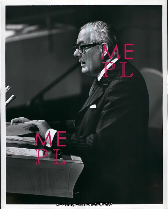 : James Callaghan at UN Disarmament conference, USA : James Callaghan at UN Disarmament conference, USA